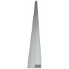 Abschlussprofil für Duschrückwände 3mm, Silver Matt