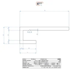Abschlussprofil für Duschrückwände 3mm, Silver Matt