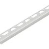Abschlussprofil Schlüter-Quadec-ACGB, 10mm Länge 250 cm Alu chrom gebürstet eloxiert