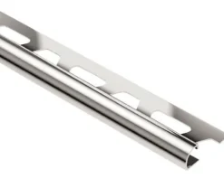 Abschlussprofil Schlüter RONDEC Edelstahl, Länge 250cm, Höhe 10 mm