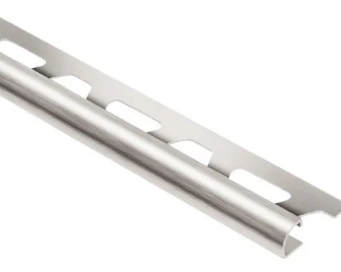 Abschlussprofil Schlüter-Rondec-E, 10mm Länge 250 cm Edelstahl gebürstet