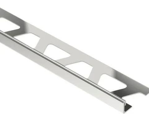 Abschlussprofil Schlüter SCHIENE-E Edelstahl, Länge 100cm, Höhe 10 mm