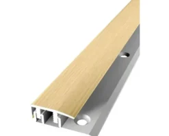 Abschlusssprofil 577H Alu mit Holzdekor H30 Eiche hell 90 cm