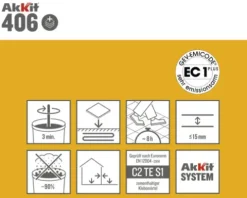 Akkit 406 Flexkleber ergiebig C2 TE S1 18 kg