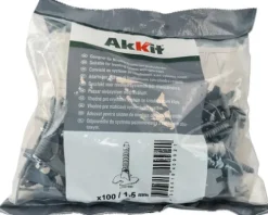 Akkit Nivelliersystem Gewindelaschen für Drehzylinder 1,5 mm Fugenabstand grau Pack = 100 St