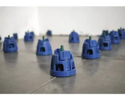 Akkit Nivelliersystem Gewindelaschen für Drehzylinder 1,5 mm Fugenabstand grau Pack = 100 St