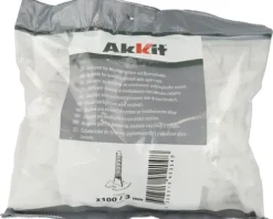 Akkit Nivelliersystem Gewindelaschen für Drehzylinder 3 mm Fugenabstand weiß Pack = 100 St