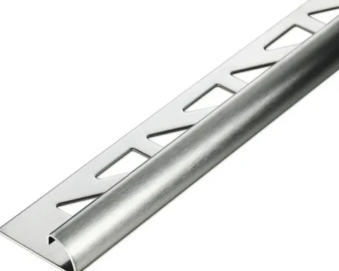 Akkit Rundprofil Edelstahl gebürstet 300 cm x 10 mm