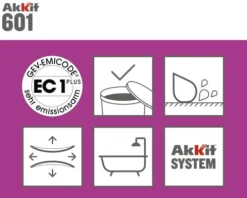 Akkit 601 Sanitär Silikon manhattan 310 ml