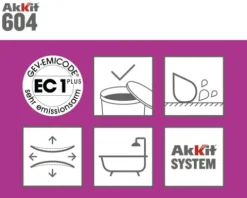 Akkit 604 Sanitär Silikon steingrau matt 310 ml