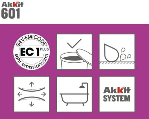 Akkit 601 Sanitär Silikon weiß 310 ml
