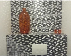 Aluminiummosaik XAM 431 mix schwarz/silber