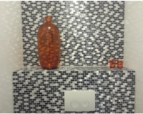 Aluminiummosaik XAM 431 mix schwarz/silber