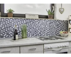 Aluminiummosaik XAM 431 mix schwarz/silber