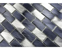 Aluminiummosaik XAM 431 mix schwarz/silber
