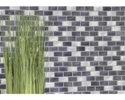 Aluminiummosaik XAM 431 mix schwarz/silber
