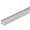 Anschlussprofil T-Cove Aluminium silber 250 cm Höhe 12 mm