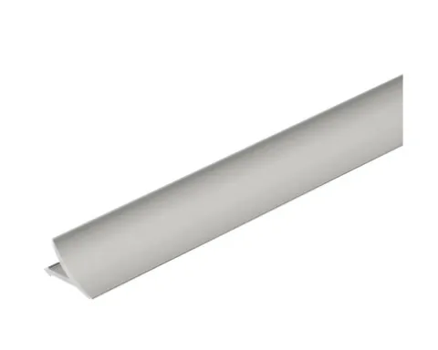 Anschlussprofil T-Cove Aluminium silber 250 cm Höhe 12 mm