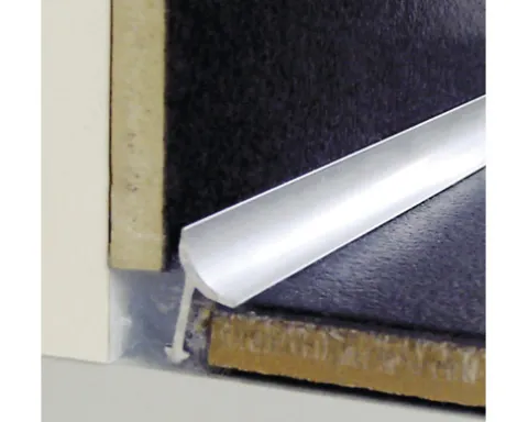 Anschlussprofil T-Cove Aluminium silber 250 cm Höhe 12 mm
