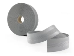 Antirutsch Übergangsprofil - 70 mm, PVC Übergangsleiste, Bodenprofil für Innenbereich, Flexibel, Flach - 1 Meter, Grau