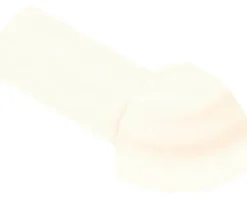 Außenecke Schlüter Rondec PVC 8mm, weiss