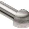 Aussenecke 90° Schlüter-RONDEC-EB/ED, 10mm, Imitat Metall-Druckguss gebürstet, 1 Stück