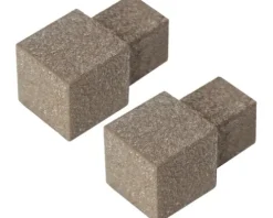 Aussenecke Squareline Aluminium beige 2 Stück