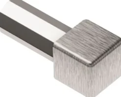 Aussen- und Innenecke 90° Schlüter-QUADEC-EB/ED, 8mm, Imitat Metall-Druckguss gebürstet, 1 Stück