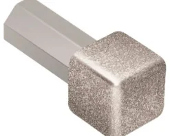 Aussen- und Innenecke 90° Schlüter-QUADEC-E/ED, 11mm, Alu strukturbeschichtet steingrau, 1 Stück