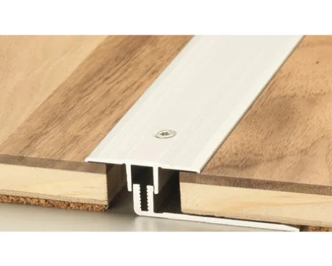 Übergangsprofil Aluminium Silber eloxiert Deckbreite 34 mm für Belagstärke 7 -16 mm 1000 mm