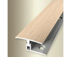 Übergangsprofil 558H Alu mit Holzdekor Eiche weiß gekalkt 100 cm