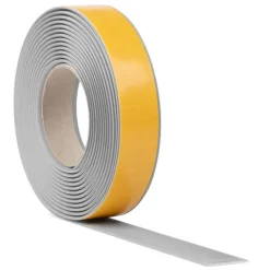 Übergangsprofil Selbstklebend 35 mm - PVC Abdeckleiste, Übergangsleiste für Türschwellen - 5 Meter, Grau