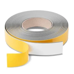 Übergangsprofil Selbstklebend 35 mm - PVC Abdeckleiste, Übergangsleiste für Türschwellen - 5 Meter, Grau