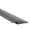 Übergangsprofil Selbstklebend 50mm x 7mm,PVC Übergangsleiste, Höhenausgleich - 2 Meter, Dunkelgrau