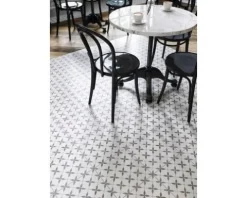 Bodenfliese Meissen Patchwork Clover grey Pattern29,8x29,8cm matt