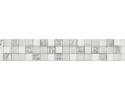 Bordüre Glas brilliant white mix