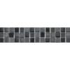 Bordüre Glas-Naturstein anthracite mix