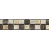 Bordüre Glas 2,3x2,3 cm brown mix