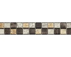 Bordüre Glas 2,3x2,3 cm brown mix