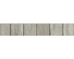 Bordüre Keramik Holzoptik Eiche grau