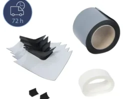 BREUER Ergänzungs-Dicht-Set Express Q72 für bodengleiche Duschwanne schwarz 1445000000099