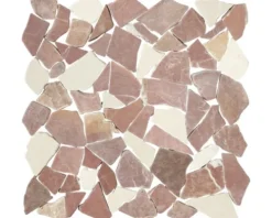 Bruchmosaik Biancone & Rosso Verona 30,5x30,5 cm