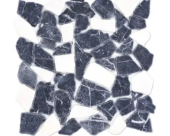 Bruchmosaik Ciot 30,5x30,5 cm schwarz weiß