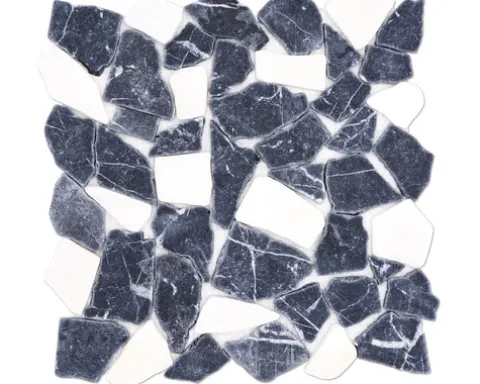 Bruchmosaik Ciot 30,5x30,5 cm schwarz weiß
