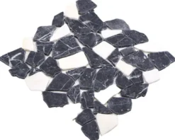Bruchmosaik Ciot 30,5x30,5 cm schwarz weiß
