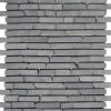 Bruchmosaik Slim Brick graphit tumbled