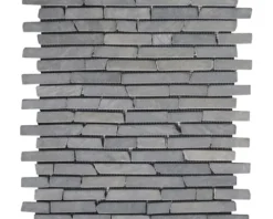Bruchmosaik Slim Brick graphit tumbled