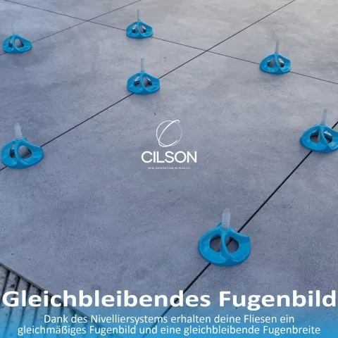 CILSON Tornado, 101TRND030, Art.-Nr. 1560030, Gewindelasche für 3 mm Fugenabstand, 100 Stück, Fliesenstärke bis 18 mm, Fliesen Nivelliersystem