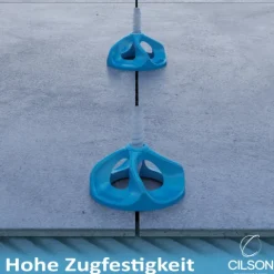 CILSON Tornado, 101TRND015, Art.-Nr. 1560015, Gewindelasche für 1,5 mm Fugenabstand, 100 Stück, Fliesenstärke bis 18 mm, Fliesen Nivelliersystem
