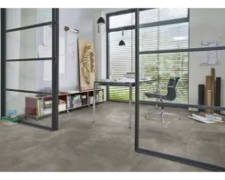 Designboden Modular ONE Beton dunkelgrau Fliese Klickverbindung 853 x 400 x 8 mm